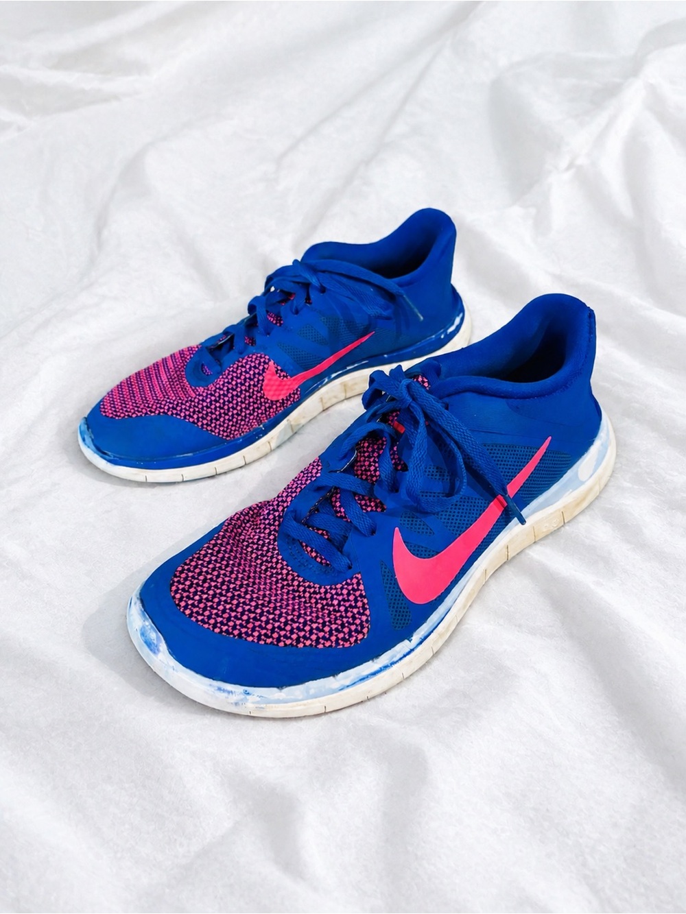 Nike Free 4.0 V4 Women’s Running Shoes Blue Pink Size 8.5